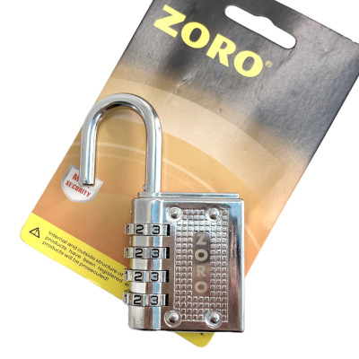 Ổ khóa số mật mã ZORO màu trắng 4 phân - thích hợp khóa tủ,cửa phòng trọ - ổ khóa mật khẩu 4 số bảo mật cao - nhỏ gọn