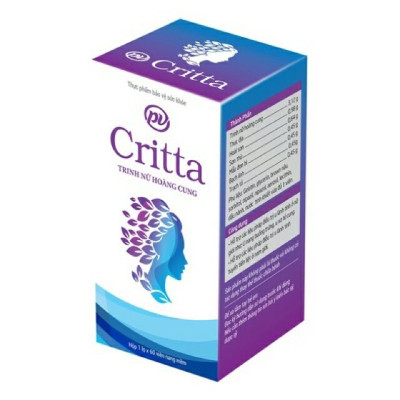 Trinh Nữ Hoàng Cung Critta PV Hộp 60 viên - Hổ trợ hạn chế sự phát triển của u xơ lành tính