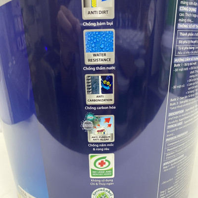 Sơn nước siêu cao cấp Toa SuperShield ngoại thất màu vàng 8522 _15L