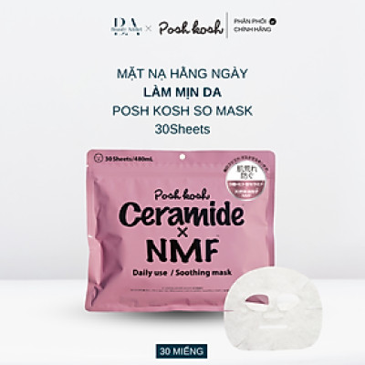 Mặt nạ dùng hằng ngày làm mịn da  30 miếng - POSH KOSH SO MASK 30Sheets