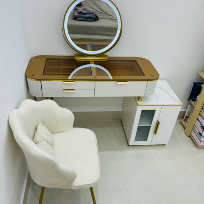 Bộ bàn ghế trang điểm nhập khẩu Juno Sofa 