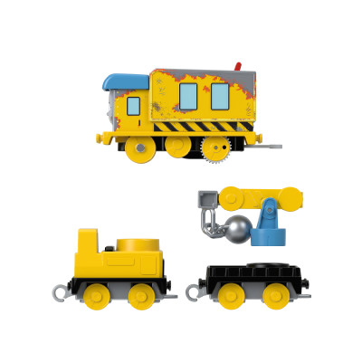 Đồ Chơi Mô Hình Đầu Kéo Và 2 Toa Tàu Carly & Crane THOMAS FRIEND HFX97