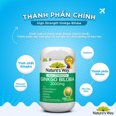 Bổ não Ginkgo Biloba Nature