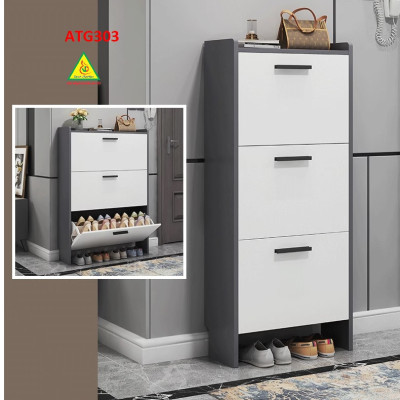Tủ giày thông minh cánh lật, tủ giày bằng gỗ MDF ATG303