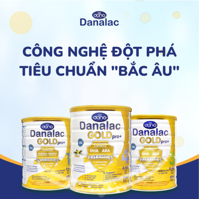 Sữa Bột Danalac Gold Pro+ Số 2 Cho Bé 6- 12 Tháng Tiêu Chuẩn Organic EU