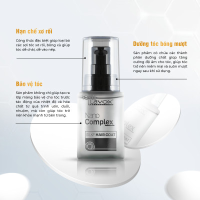 Dưỡng Bóng Mượt Tóc Lavox Nanocomplex 30ml