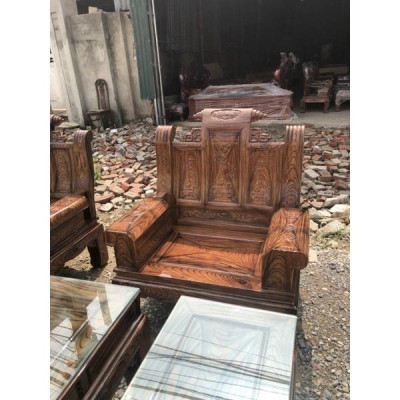 Bộ bàn ghế âu á gỗ xoan phun vân mun - NỘI THẤT BÌNH LONG 0988-352-210