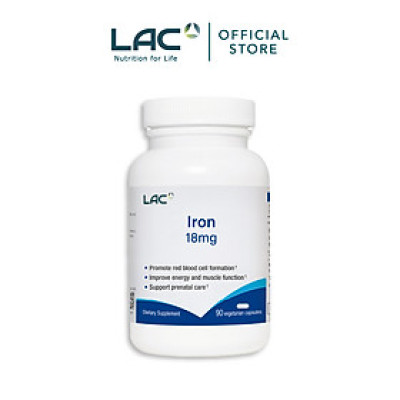 VIÊN UỐNG BỔ SUNG SẮT LAC IRON 18MG (90 VIÊN)