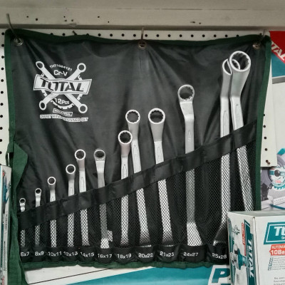 BỘ CỜ LÊ HAI ĐẦU VÒNG 12 CHI TIẾT 6-32MM TOTAL THT1024121 - HÀNG CHÍNH HÃNG