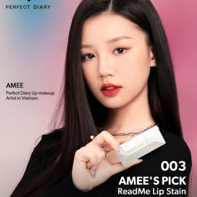 Son kem lì PERFECT DIARY ReadMe chất son mỏng nhẹ bám màu lâu trôi 4g