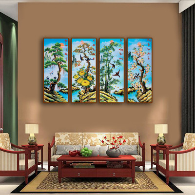 Tranh Tứ Quý ( được chọn mẫu)