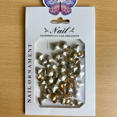 Đá Khối Nail Chân Nhọn Mix Size 50 Viên Làm Nail, Màu Vàng Trà, Bắt Sáng Tuyệt Vời, Trang Trí Móng Đẹp  Nail Phương Miu Nữ Women