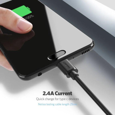 Ugreen UG30159US141TK 1M màu đen Dây USB 2.0 sang Type-C truyền dữ liệu và sạc - HÀNG CHÍNH HÃNG