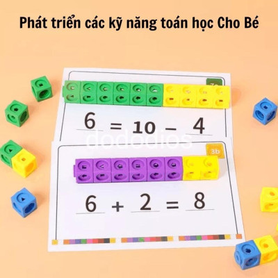 Xếp Hình Numberblocks Đồ Chơi Toán Học Thông Minh Trí Tuệ Cho Bé Linking Cube - Chính Hãng dododios