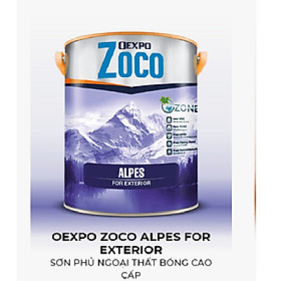 OEXPO ZOCO ALPES FOR EXTERIOR – SƠN PHỦ NGOẠI THẤT BÓNG CAO CẤP- OZ80132