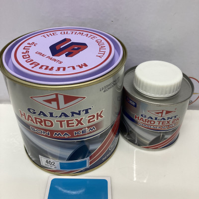 Sơn sắt mạ kẽm không cần lót Galant Hard Tex 2K Sky Blue 402 1L/bộ