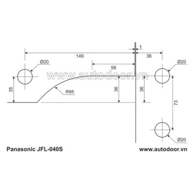 Kẹp kính đỉnh JFL-040S - Hàng chính hãng
