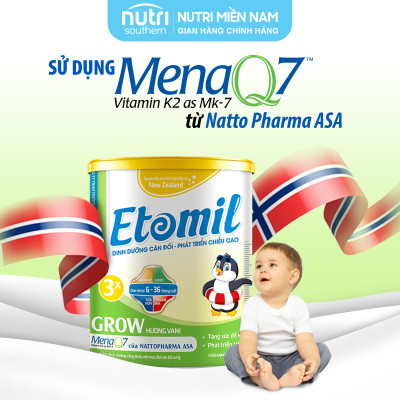 [COMBO 2 HỘP] Sữa Etomil 3X Grow Hộp 700g - Giúp Bé Tăng Cường Phát Triển Chiều Cao, Cải Thiện Tình Trạng Thấp Còi