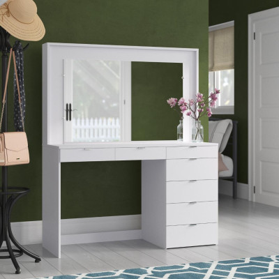 Bàn trang điểm gương đèn sang trọng SMLIFE Marla