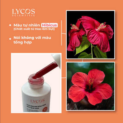 Tinh chất Peel Da Lycos - Lycos Face Peeling solution 10%AHA và 2%BHA - Lycos Peel da: không bong tróc, lột tẩy.
