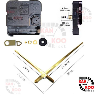 Máy & Kim Đồng Hồ Treo Tường Cỡ Lớn 1M – 1.2M | Bảo Hành 24 Tháng | Phụ Kiện Đầy Đủ