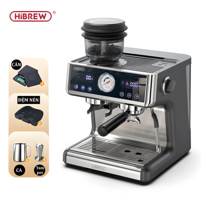 Máy pha cà phê Espresso chuyên nghiệp thương hiệu Mỹ cao cấp HiBREW H7A - Hàng Chính Hãng