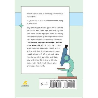 Sách  Tâm Lý Học  Những Thí Nghiệm Não Bộ Chưa Được Tiết Lộ - Skybooks - BẢN QUYỀN