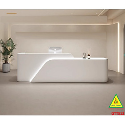 Bàn thu ngân, bàn lễ tân, bàn tính tiền bằng gỗ MDF QTT512- NỘI THẤT LẮP RÁP VIENDONGADV