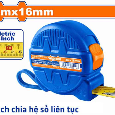 THƯỚC KÉO THÉP NỀN VÀNG 3X16MM WMT1210 WADFOW - HÀNG CHÍNH HÃNG