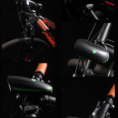 Đèn pin, đèn xe đạp siêu sáng, chống nước Rhino L102, pin sạc, 3 chế độ sáng, pin dài tới 4,5 tiếng - Hàng chính hãng