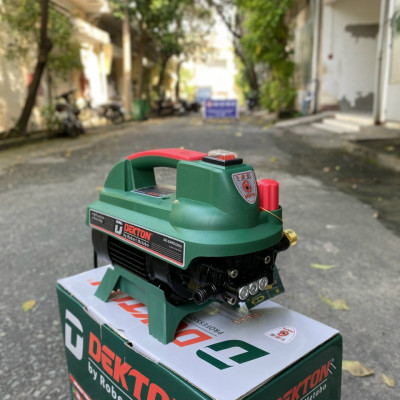 Máy xịt rửa xe chỉnh áp 2200W DK-CWR2200A (Tặng bộ 3 khớp nối TOLSEN 57120)