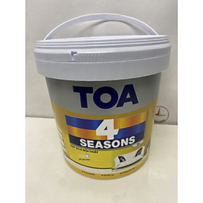 Sơn nước Toa 4 Season Top Silk dễ lau chùi nội thất màu xanh lá 7658 _5L