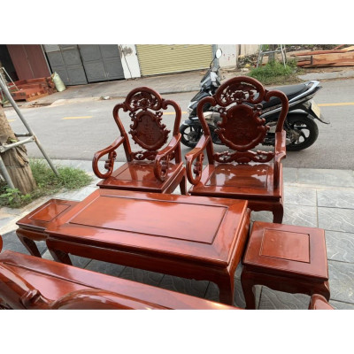 Bộ bàn ghế guột gỗ nhãn