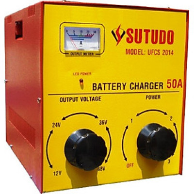 Máy Sạc Bình Ắc Quy Sutudo - Có Tăng Điện 50A (12V - 24V - 36V - 48V)