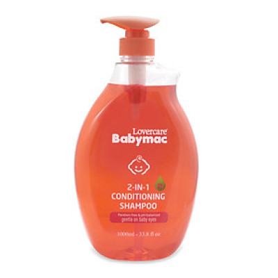 Dầu Gội Và Xả Em Bé 2 in 1 Babymac Conditioning Shampoo (1L)
