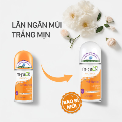 Lăn Khử Mùi – Trắng Mịn – Trẻ Trung M.pros 60ml
