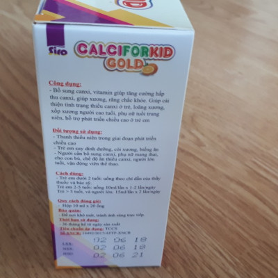 Thực phẩm chức năng Canciforkid Gold – bổ sung Canxi