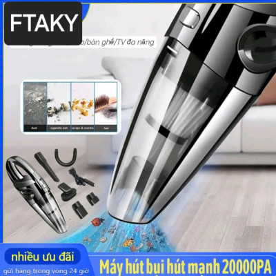 Máy Hút Bụi Thông Minh Cầm Tay Không Dây FTAKY Lực Hút Mạnh Mẽ 20000PA Chức Năng Hút Bụi Khô Và Ướt - Máy Hút Bụi Ô Tô, Máy Hút Bụi Gia Đình - Hàng Chính Hãng