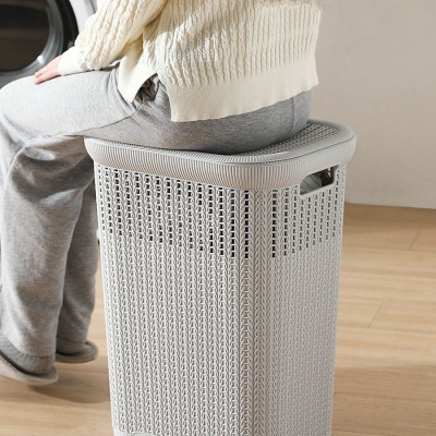 GIỎ ĐỰNG QUẦN ÁO ĐA NĂNG – SỌT ĐAN CÓ NẮP KIỂU HÀN QUỐC ✨ GỌN NHÀ – SẠCH SẼ – THẨM MỸ – CHỌN MÀU TUỲ THÍCH ✨