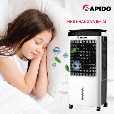 Quạt điều hòa 6000D, chính hãng của Rapido, bảo hành toàn quốc 1 năm, tặng kèm 2 khay nước - hàng chính hãng