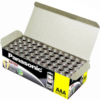 Hộp Pin than đen Panasonic AAA R03NT/2S-V (60 viên) - Hàng chính hãng