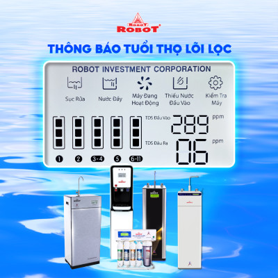 Máy Lọc Nước ROBOT CLASSY PRO 3410W-UR Màng Lọc Tích Hợp R.O + U.F - Hàng Chính Hãng