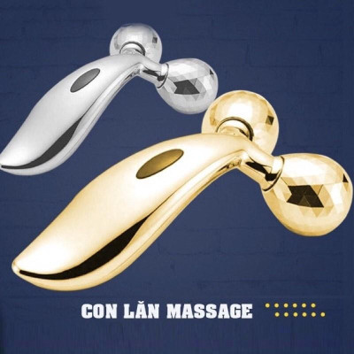 Cây Lăn Massage Mặt Và Body 3D Giúp Thon Gọn Nâng Cơ Mặt, Con Lăn Mát Xa 3D (Loại to xịn)