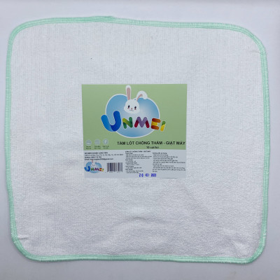 Set 10 Tấm Lót Sơ Sinh Chống Thấm  Unmei 30x30 Loại Đẹp Mịn - Sản Phẩm Có Thể Giặt Bằng Máy Giặt