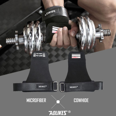 Găng Tay Tập GYM Hở Mu Bàn Tay Lifting Grips Aolikes Pro AL7639