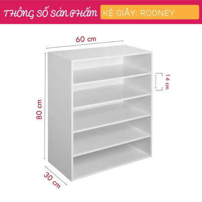 Kệ để giầy nhỏ gọn gỗ công nghiệp SMLIFE Rooney