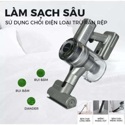 Günter & Hauer Máy Hút Bụi Cầm Tay Máy Hút Bụi Không Dây Sạc Điện 4 Trong 1 Đầu Chổi Một Máy Đa Năng LED Hiển Thị V20 - Hàng chính hãng