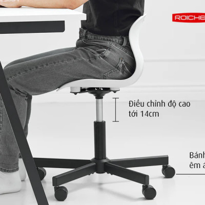 [Ghế Roichen WOW Minh ngọc] Ghế chỉnh dáng ngồi đúng  có chân xoay Roichen - WOW Hàn Quốc. Nhiều màu lựa chọn.