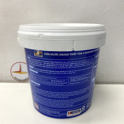 Sơn phào chỉ trong và ngoài nhà Toa 4 Seasons Tropic Shield màu C- 8766 _1L