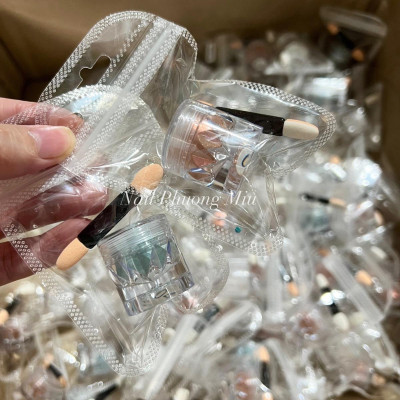 Tráng Gương Phản Quang Ánh Bạc Hồng Cam, Xanh Ánh Bạc, Tăng Độ Bám Dính, Dễ Sử Dụng Cho Nữ Yêu Thích Làm Nail thạch tráng gương